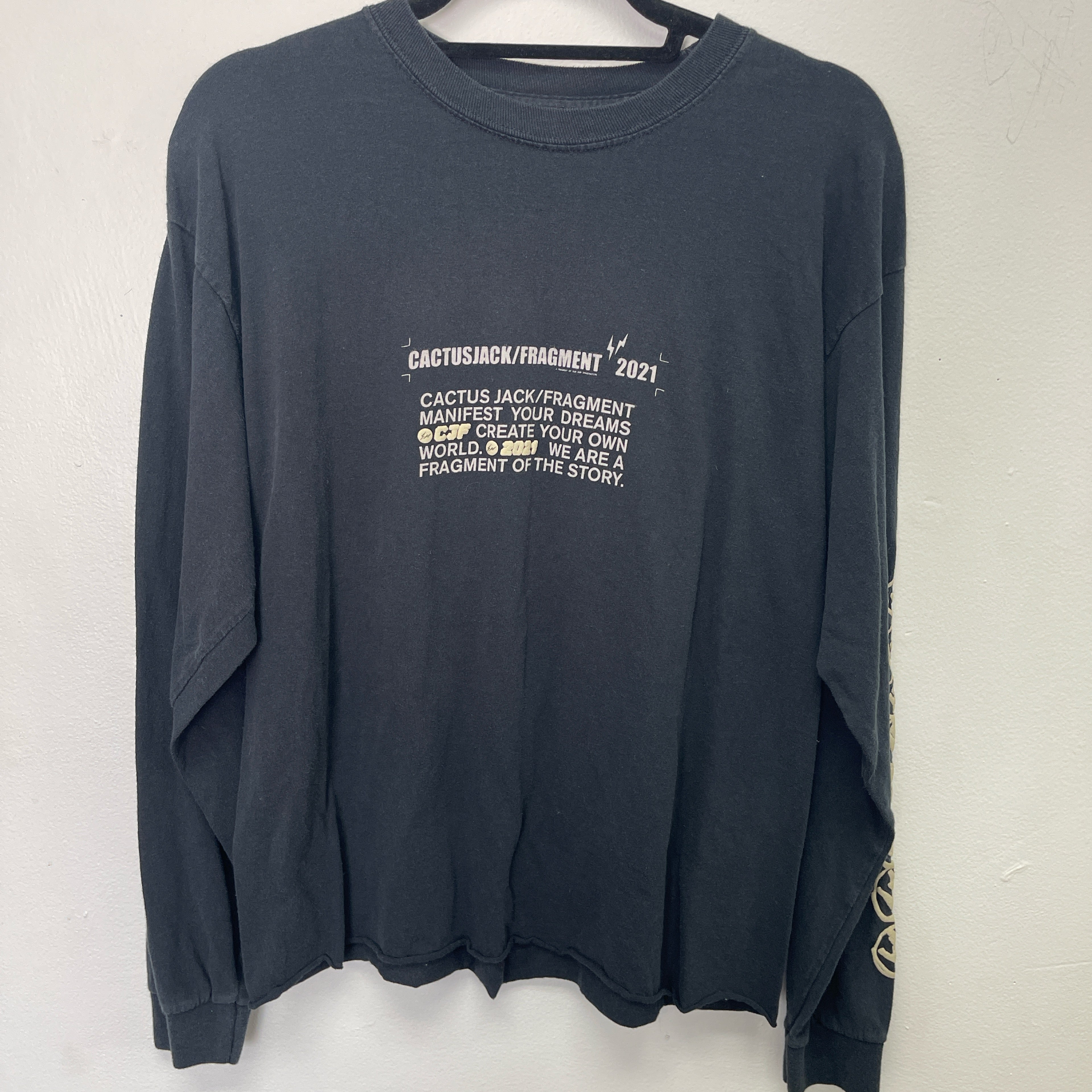 Cactus jack / Fragment 2021 long sleeve size MEDUIM